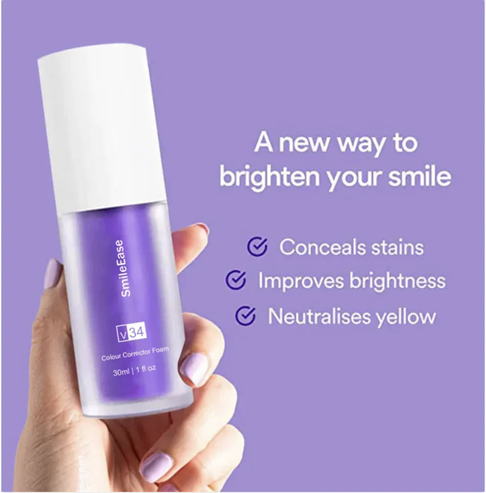 SmileEase V34 Purple Teeth Whitening Toothpaste