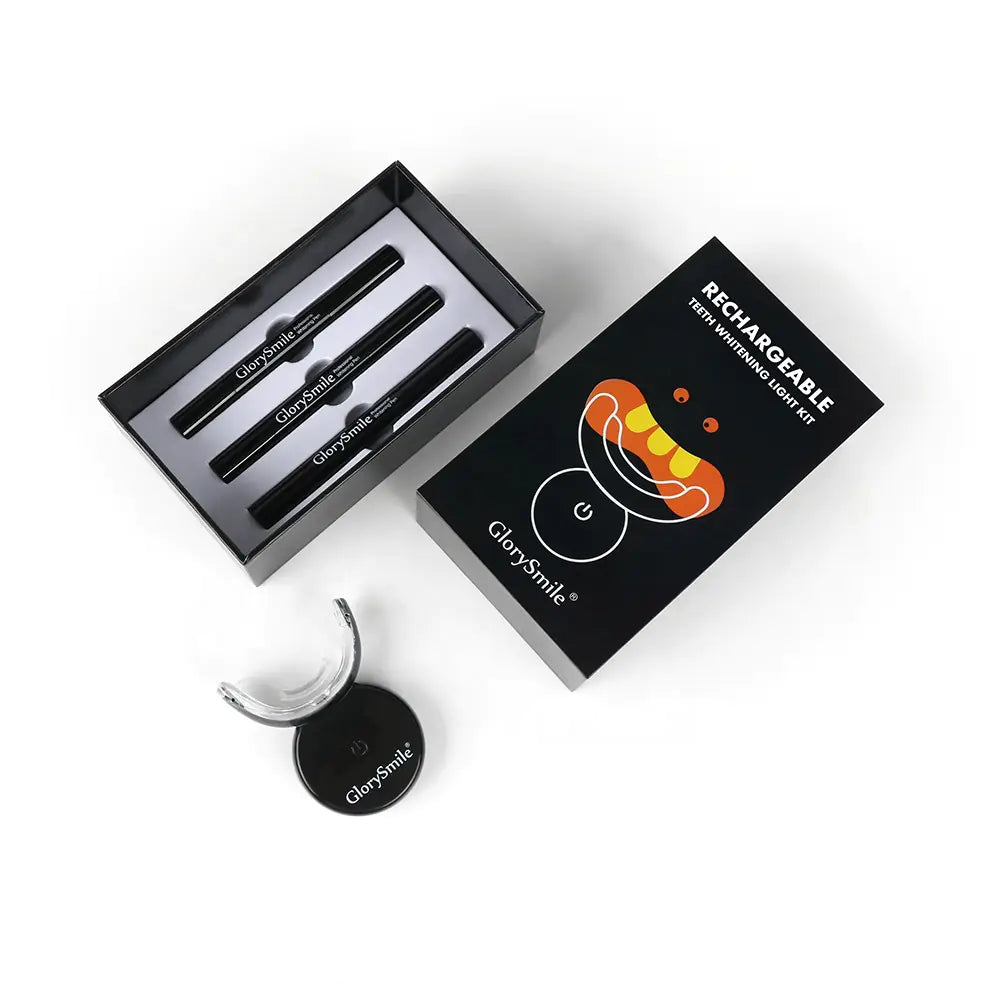 GLORY Teeth Whitening Kit with LED Light and Gel