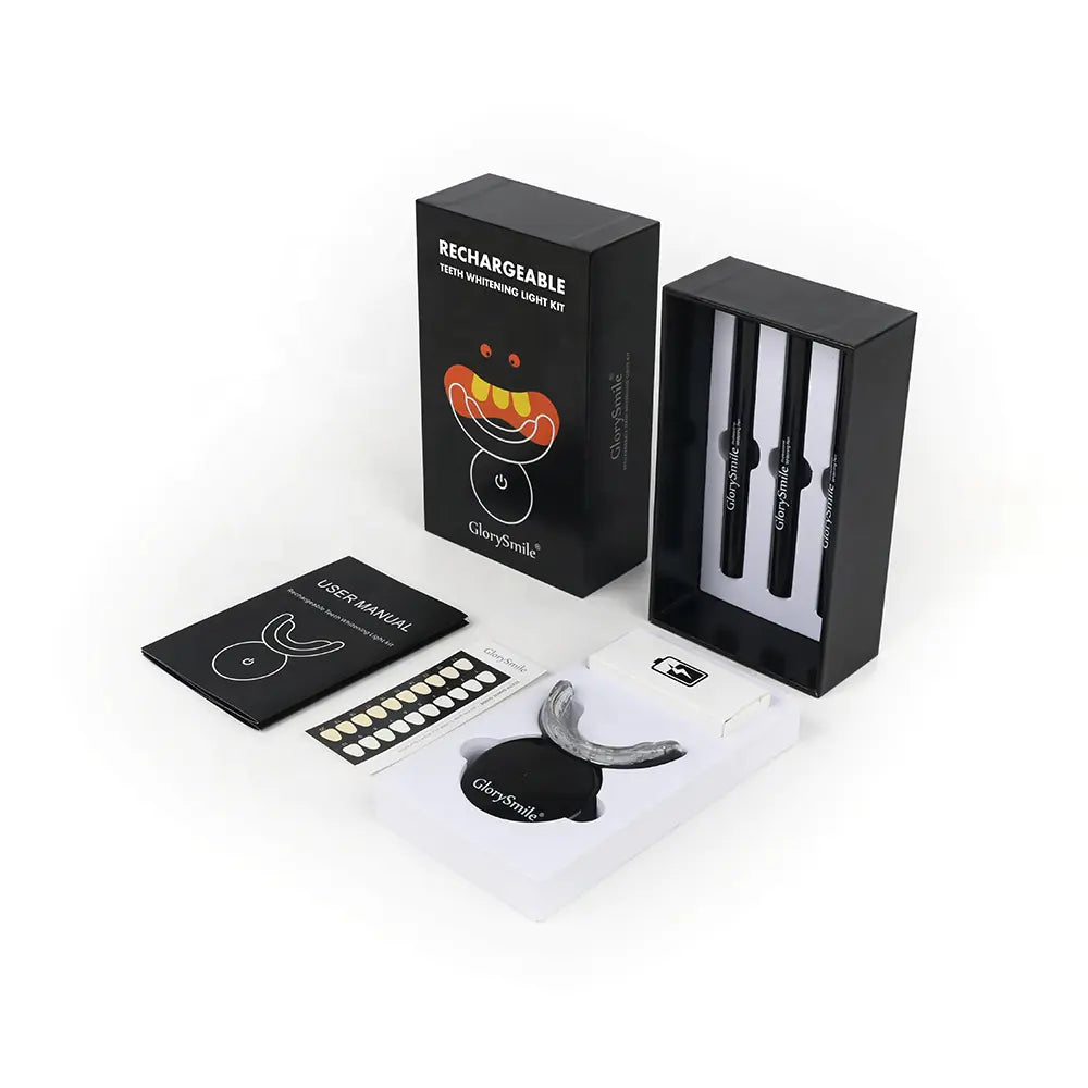 GLORY Teeth Whitening Kit with LED Light and Gel