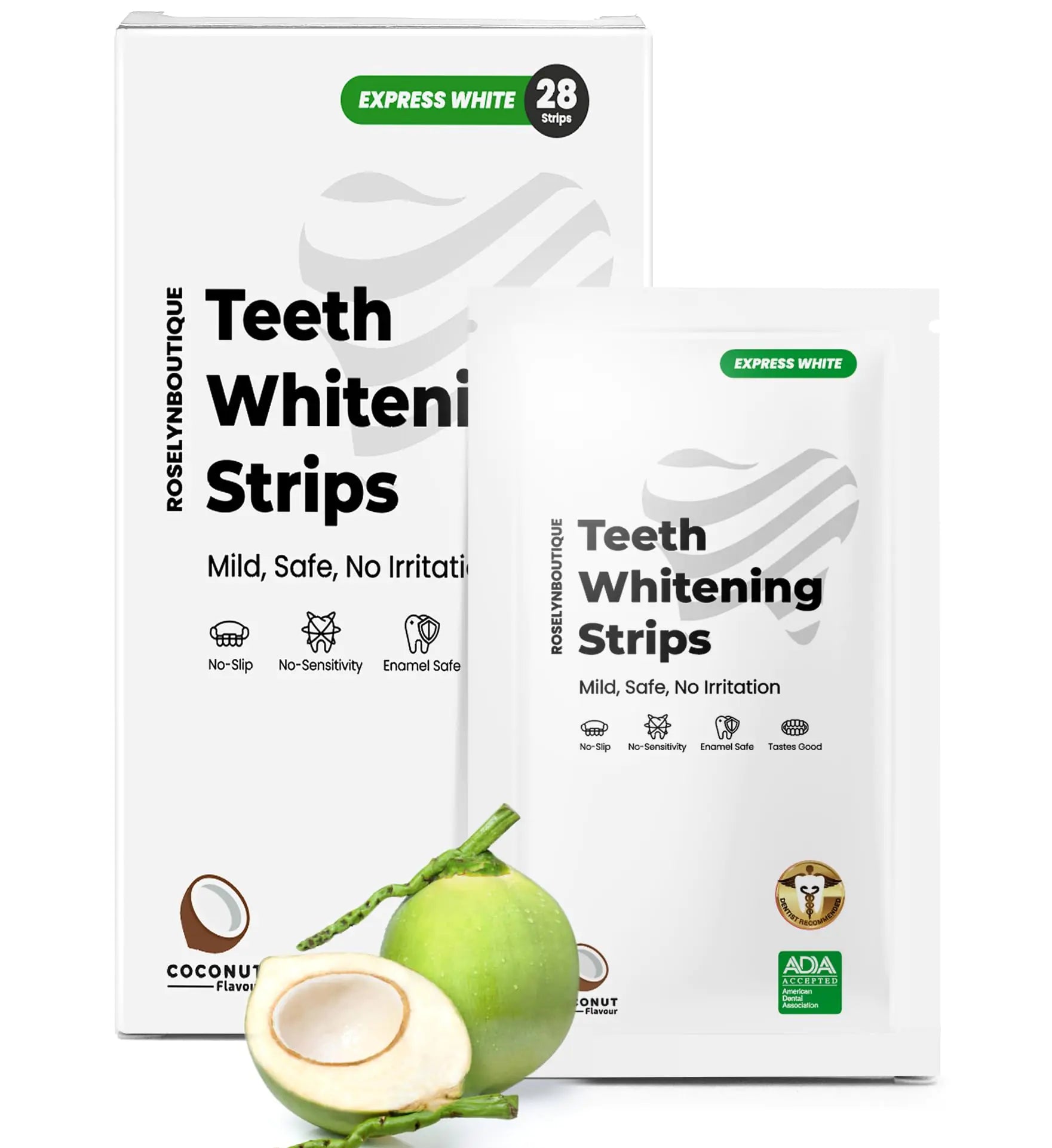 Whitening Strips Care EnamelNatural Teeth Whitener Kit